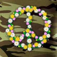 Peace symbol margaréty