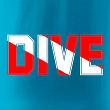 Dive nápis vlajka