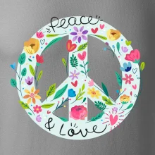 Peace and love symbol
