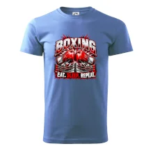 Boxerské rukavice v ringu eat sleep repeat