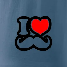 i love mustache - obrys i love mustache - obrys