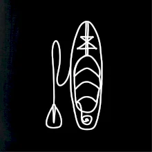 Paddleboard jedním tahem