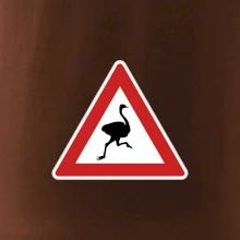 Dopravná značka - Pozor pštros