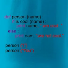 Python I am cool, You are not cool