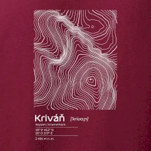 Kriváň - vrstevnice v obdĺžniku