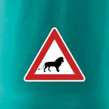 Dopravná značka - Pozor lev