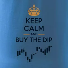 Keep Calm and Buy the Dip - koruna a graf