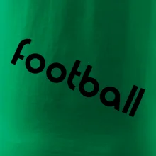 FOOTBALL nápis šikmo FOOTBALL nápis šikmo