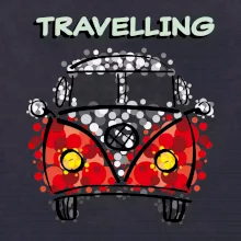 Traveling kreslené auto (lulu_art)