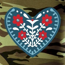 Folklór - srdce modré plné