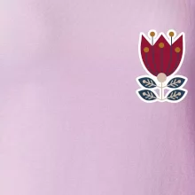 Folklór na prsníku kvetina štvorlistá