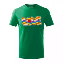 Love nápis dúhový