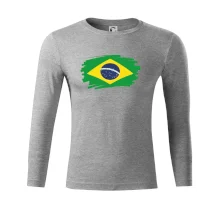 Brazília vlajka štetkou