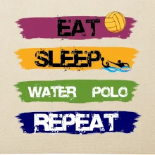 Eat sleep watter polo farebné
