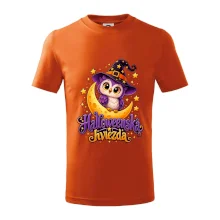 Halloweenska hviezda - sovička na mesiaci