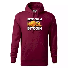 3D nápis Keep Calm and HODL Bitcoin