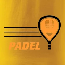 Padel - oranžová raketa