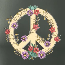 Peace symbol pieskový