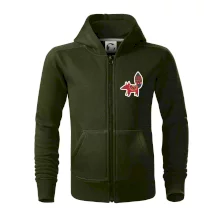 Folklór na prsníku líška