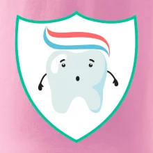 Zúbok na prsníku - zubná pasta