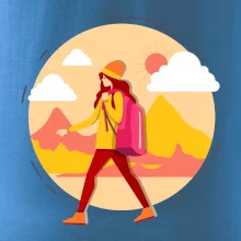 Farebný párový motív na hory