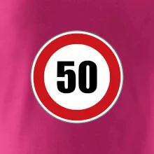 Dopravná značka - obmedzenie rýchlosti 50