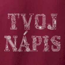 Steampunk vlastný nápis