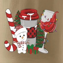 Vianoce, víno a snehuliak