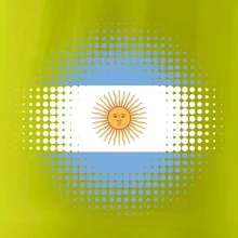 Argentína vlajka bodkovaná