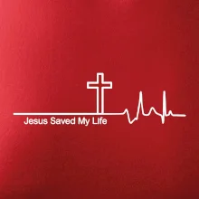Jesus Saved My Life kríž ekg