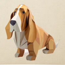 Baset zlepený z papiera