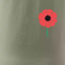Vlčí mak ikonka na prsníku
