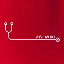 Doktor a sestrička - stetoskop s menom