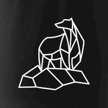 Geometria ľadový medveď na ľade Geometria ľadový medveď na ľade