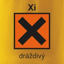 Xi Dráždivý - Výstražná tabuľka na tričku