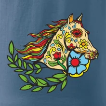 Kôň farebný s listami Kôň farebný s listami