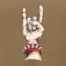 Rocková ruka s náramkom