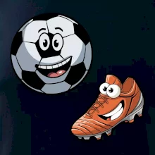 Parové tričko - Kopačka a lopta