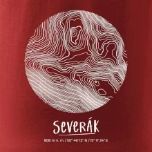 Severák - vrstevnice v kruhu