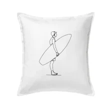 Surfer stojaci jedným ťahom