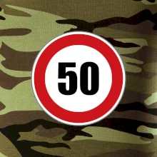 Dopravná značka - obmedzenie rýchlosti 50