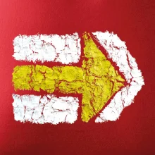 Párová turistická značka žlutá