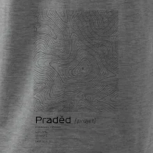 Praděd - vrstevnice v obdĺžniku