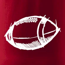 Americký futbal lopta skica