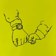 Otec a syn ruky obrys