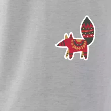 Folklór na prsníku líška