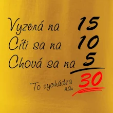 Vyzerá, cíti sa, chová sa - 30 rokov
