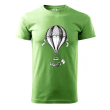 Teplovzdušný balón kreslený