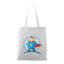 Táta superman - dievča a chlapec Táta superman - dievča a chlapec