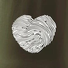 Odtlačok prsta srdce Odtlačok prsta srdce